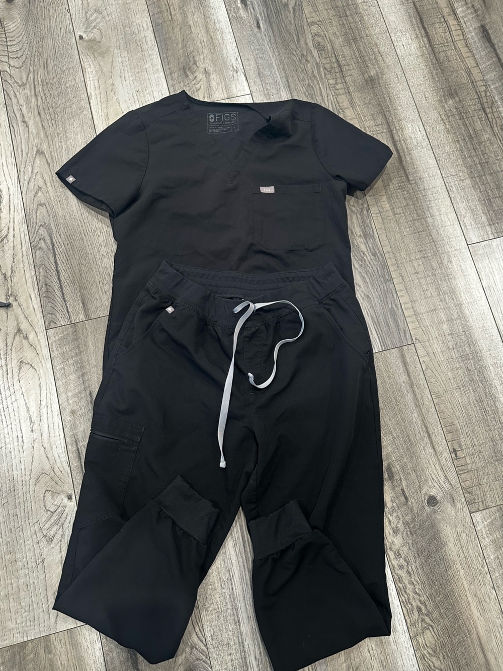 Figs Black Women's Jogger Scrub Pants